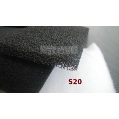 Mousse alvéolaire filtrante S20 en 10 mm
